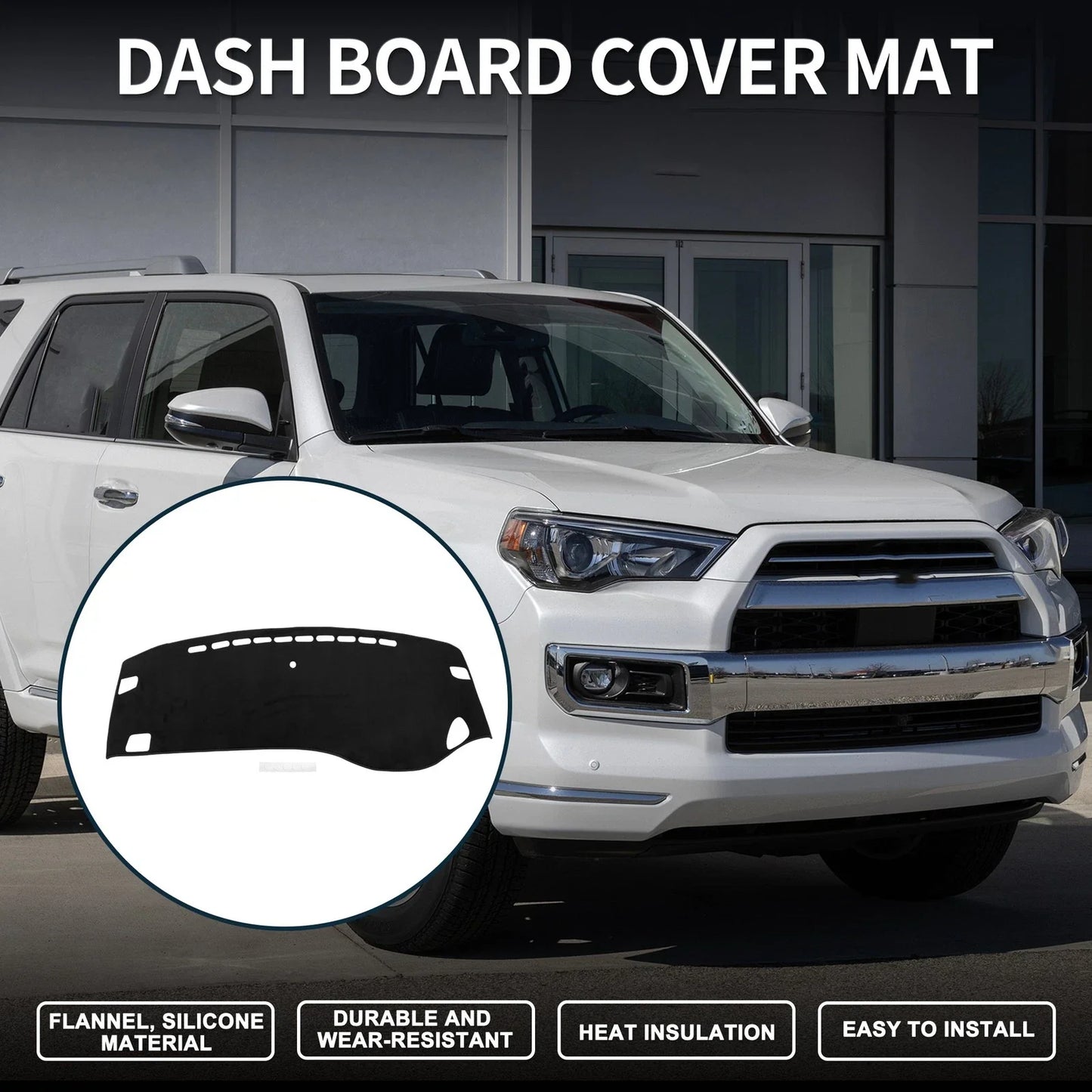 Dashboard Dash Cover Mat for Honda Odyssey RC1 RC2 (2018-2023) Black 1 Set