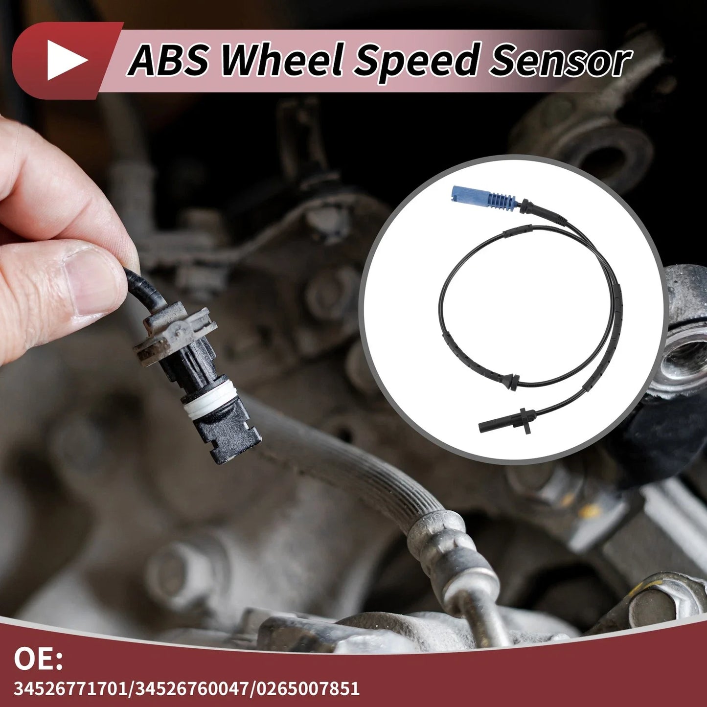ABS Wheel Speed Sensor for BMW 530xi (2006 - 2007)