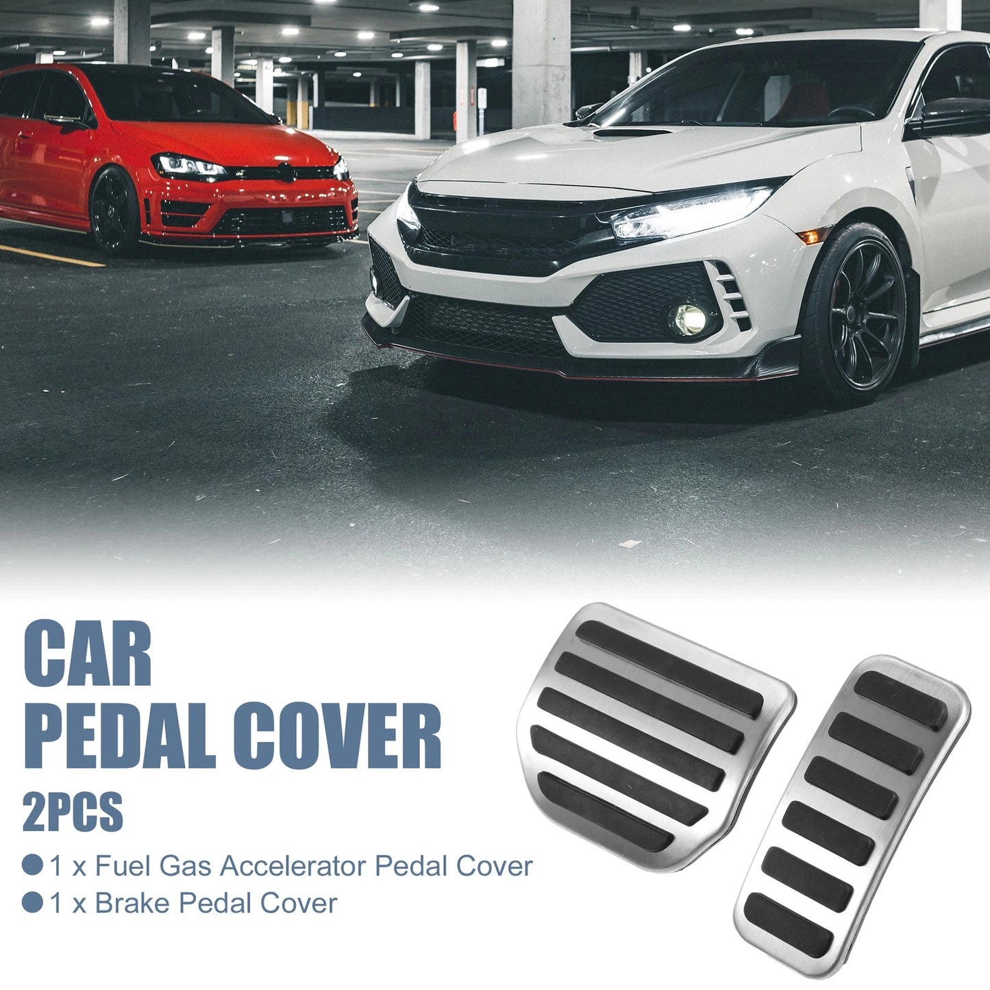 2X Brake Pedal Pad Gas Accelerator Cover for Land Rover Range Rover