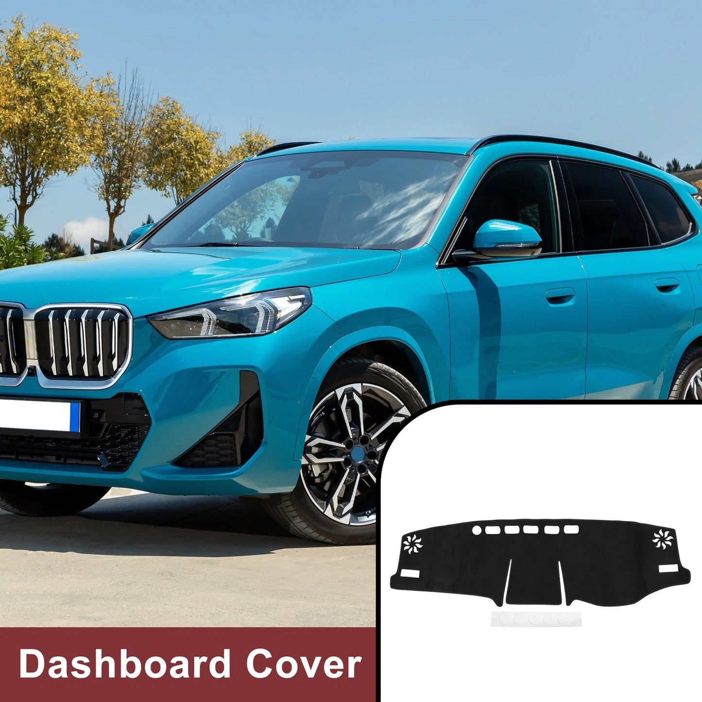 Dashboard Cover Mat for Toyota RAV4 (2019–2021) Sun Protector Pad Black