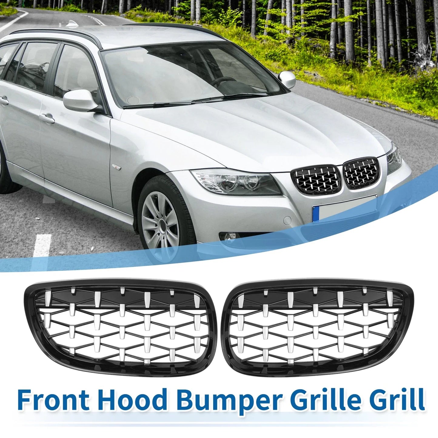 Front Hood Grille Grill for BMW 328xi 335xi 328i 335i xDrive