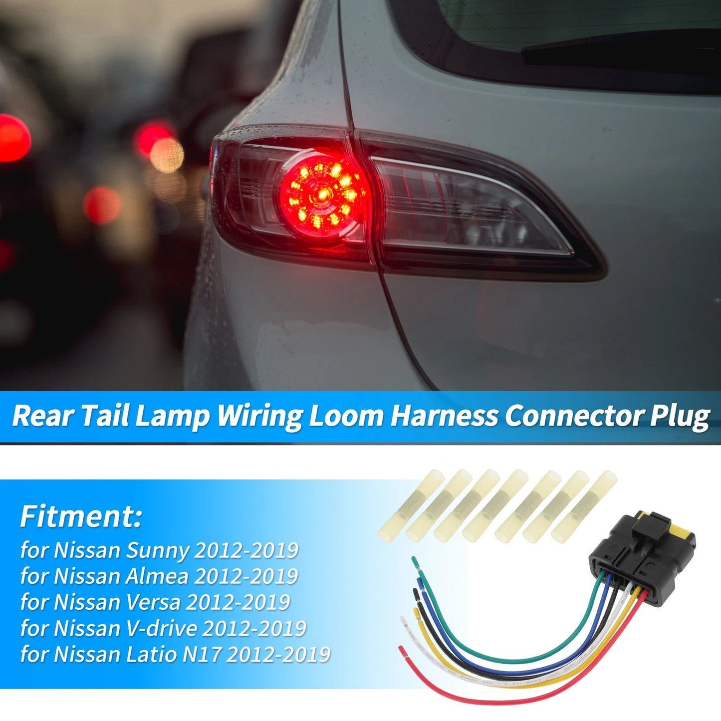 Rear Tail Light Harness for Nissan Sunny (2012–2019) No.265503AN0A