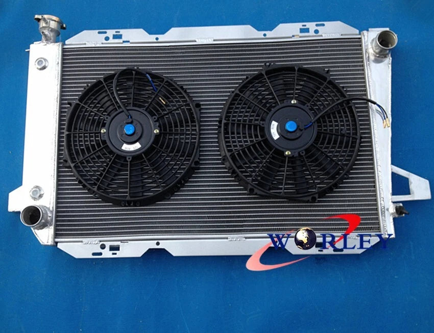 3 Row Aluminum Radiator with Fan for Ford F100 F150 F250 F350 Bronco (1983–1997)