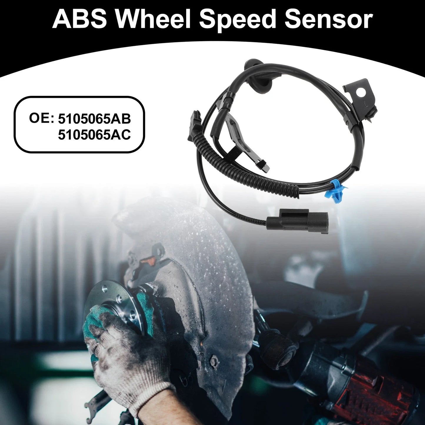 ABS Wheel Speed Sensor Kit for Dodge Caliber 2007-2008 1 x Rear Left