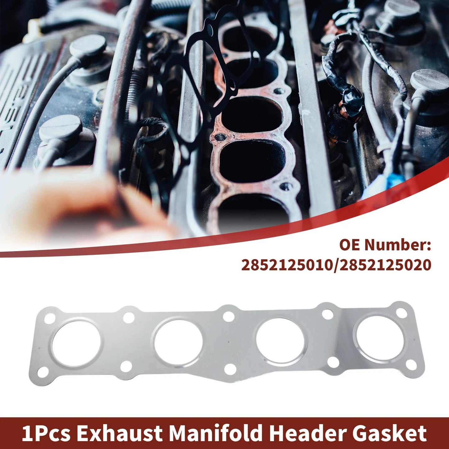 Exhaust Manifold Header Gasket for Hyundai Santa Fe (2010–2020) No.2852125010
