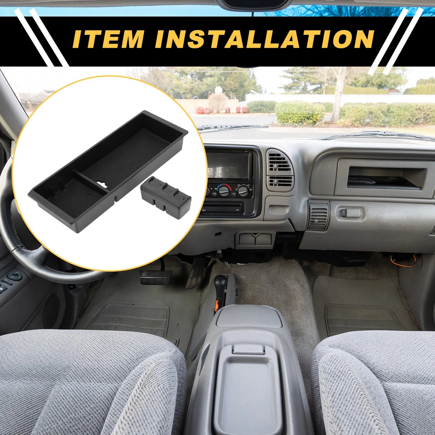 Center Console Armrest Organizer Tray for Ford F-150 (2015–2020)