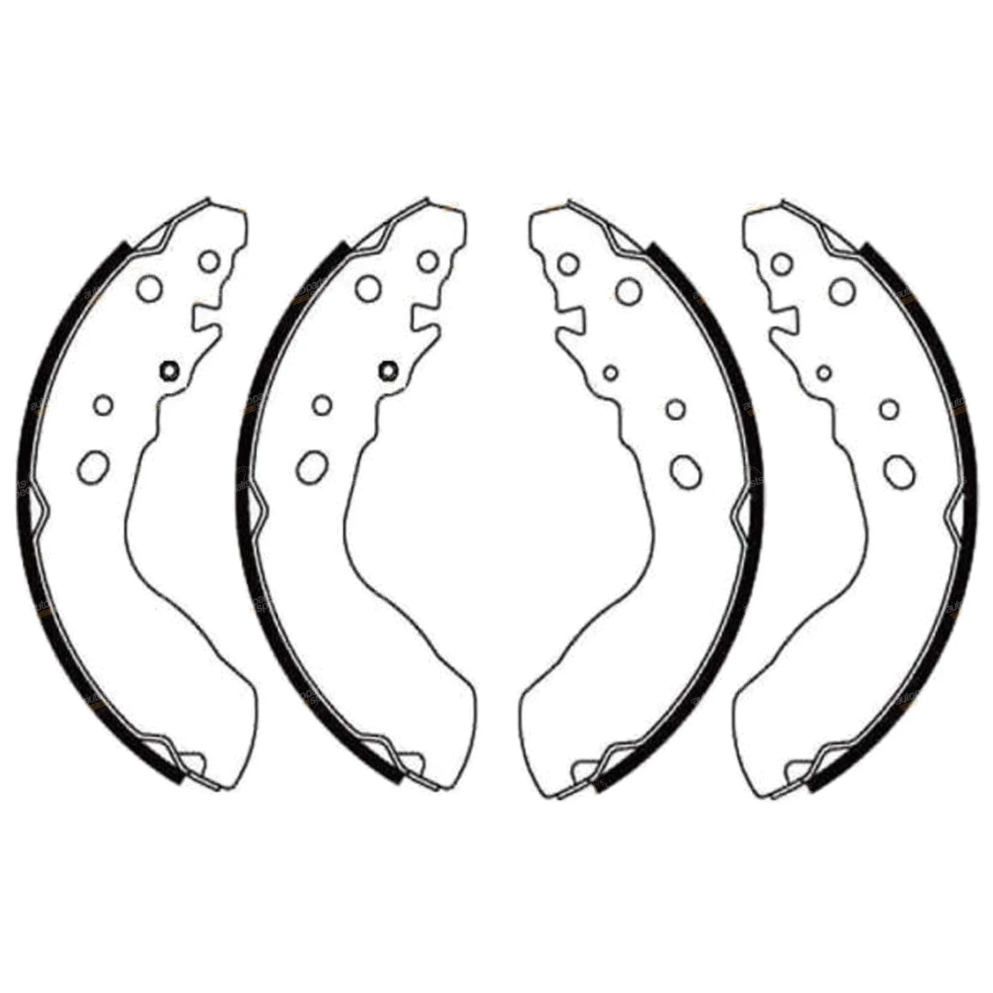 Rear Brake Shoes Set Vitara (1995-1999) 2.0L J20A + V6 H20A