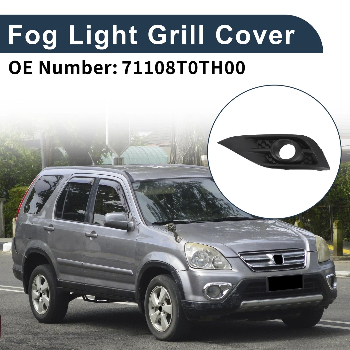 1 Pc Fog Light Grill for Honda CR-V (2012–2014) No. 71108T0TH00