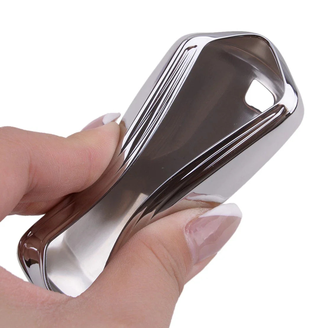 Silver Remote Car Keychain Cover for BMW 1 2 3 4 5 6 7 Series (2011-2020)