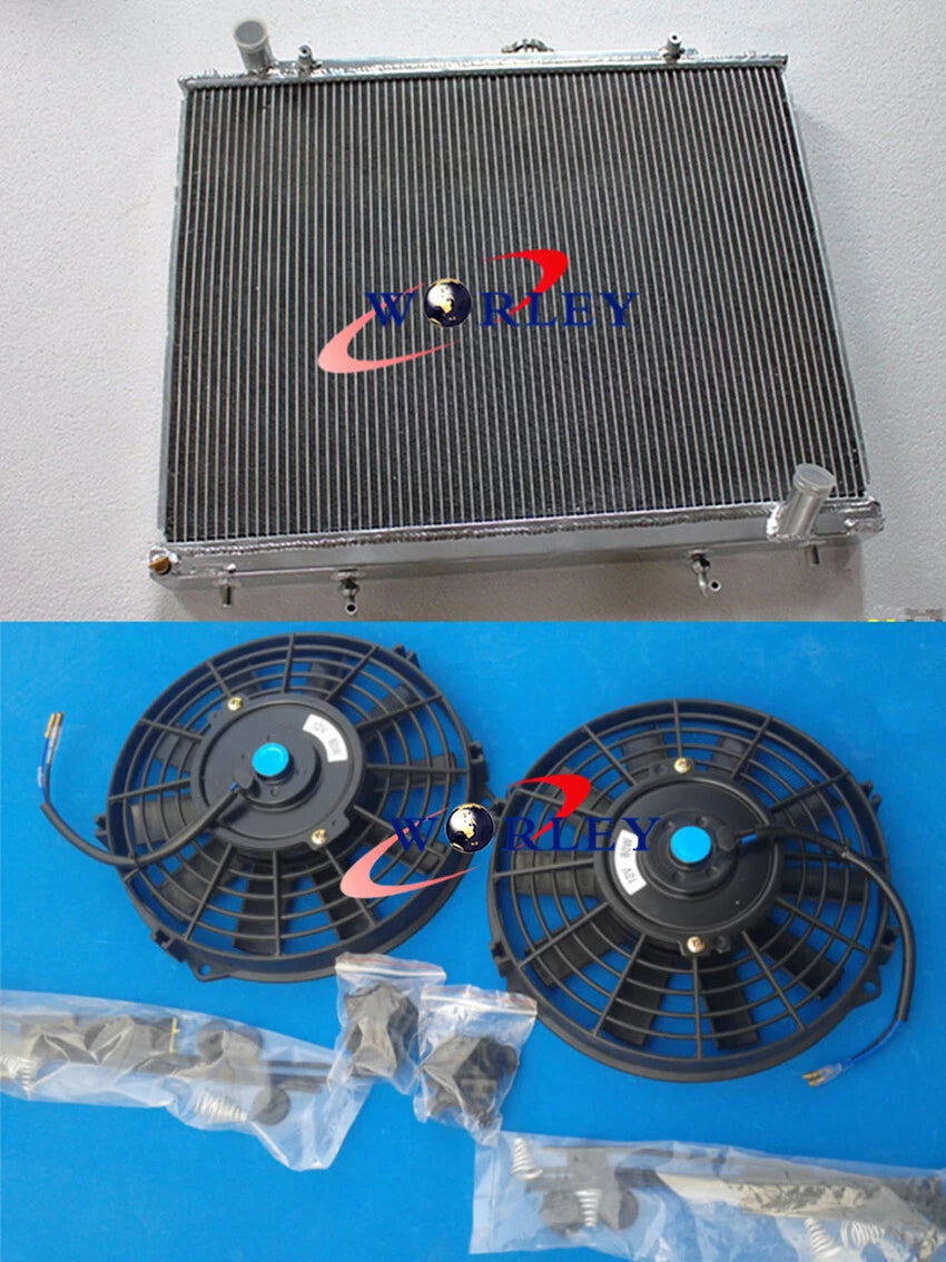 Aluminum Radiator with Fans for Mitsubishi Pajero Montero (2000–2006)