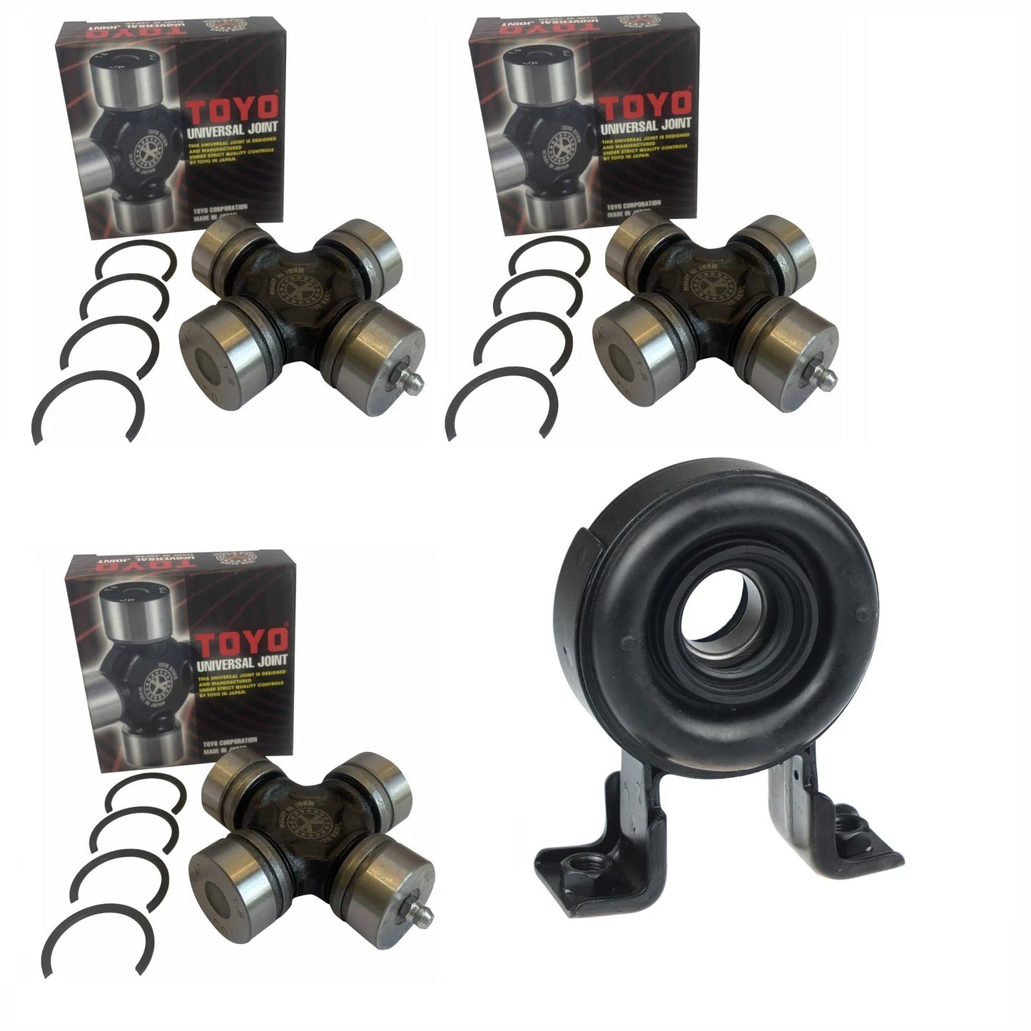 Set of 4 Universal Joints for Holden Rodeo TF RA RWD (1998–2008)