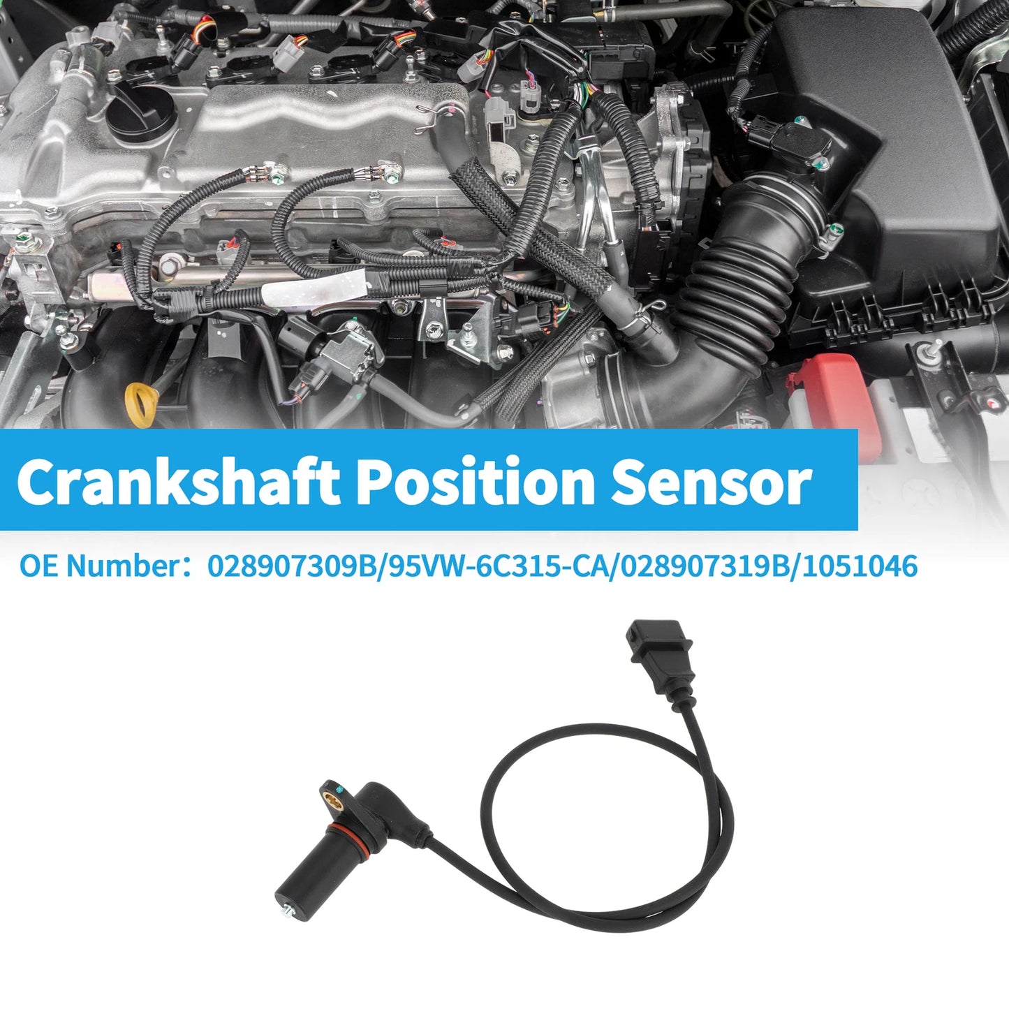 Crankshaft Position Sensor for Audi A6 C5 1.9TDI (1997–2000) No. 028907309B