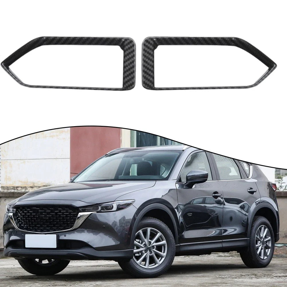 Carbon Fiber Style Side Air Vent Outlet Cover Trim for Mazda CX-5 (2017–2024)