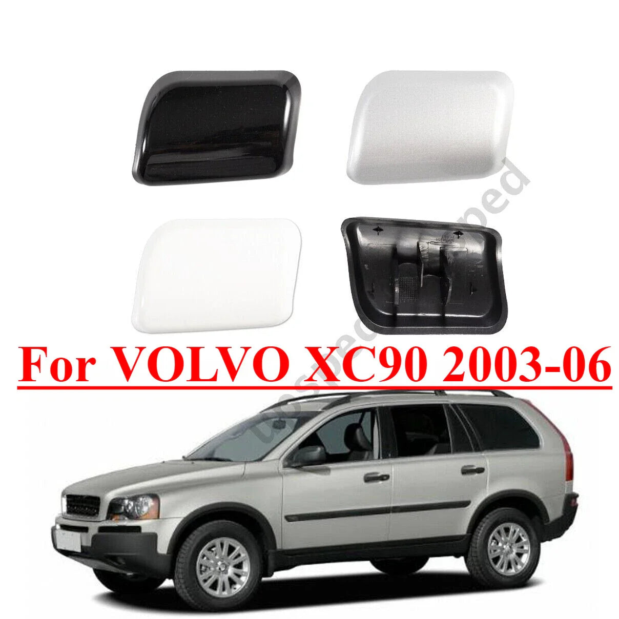 Front Bumper Headlight Washer Cover Cap for Volvo XC90 (2003–2006)