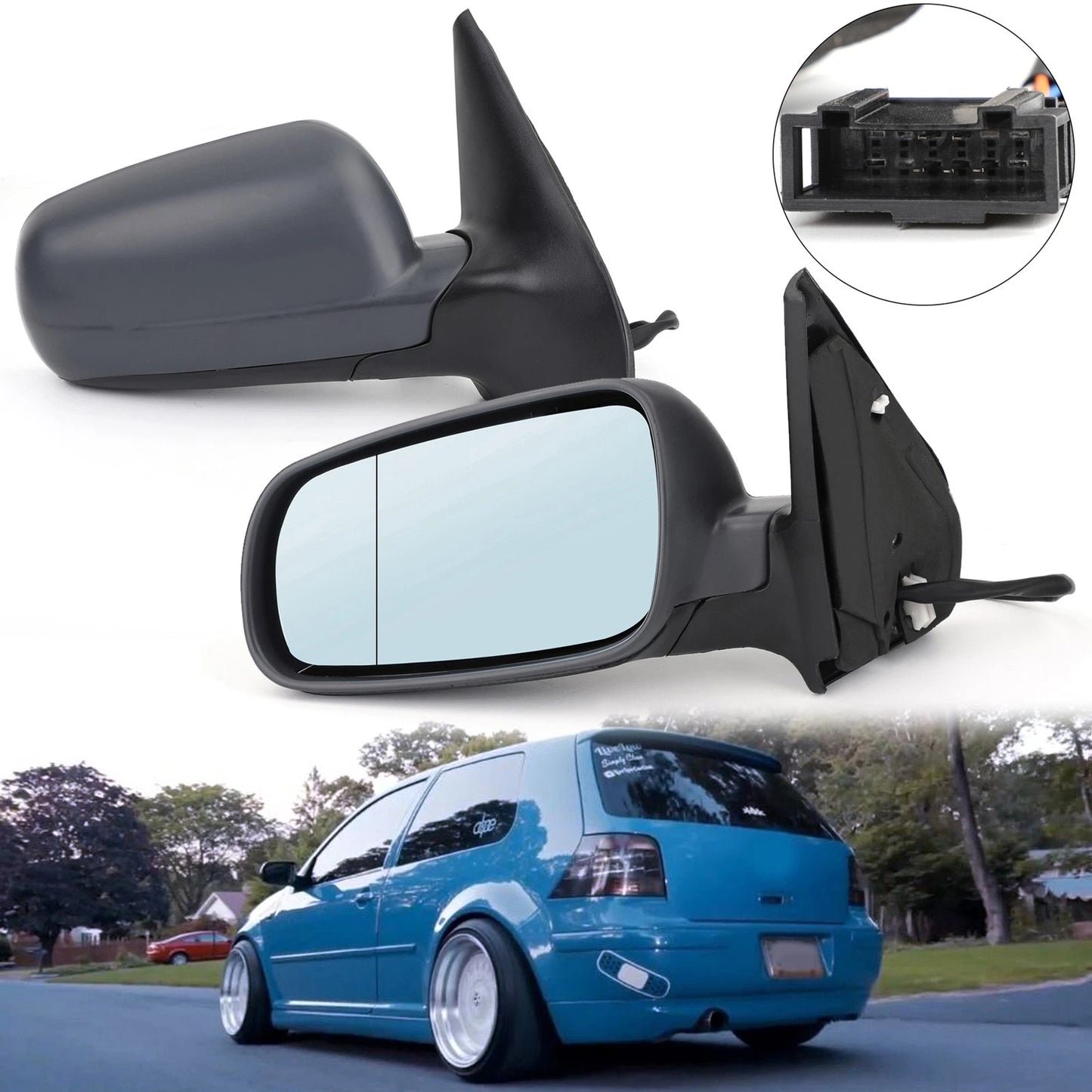 Right Heated Door Mirror Glass for BMW X5 X6 E71 (2008–2014)