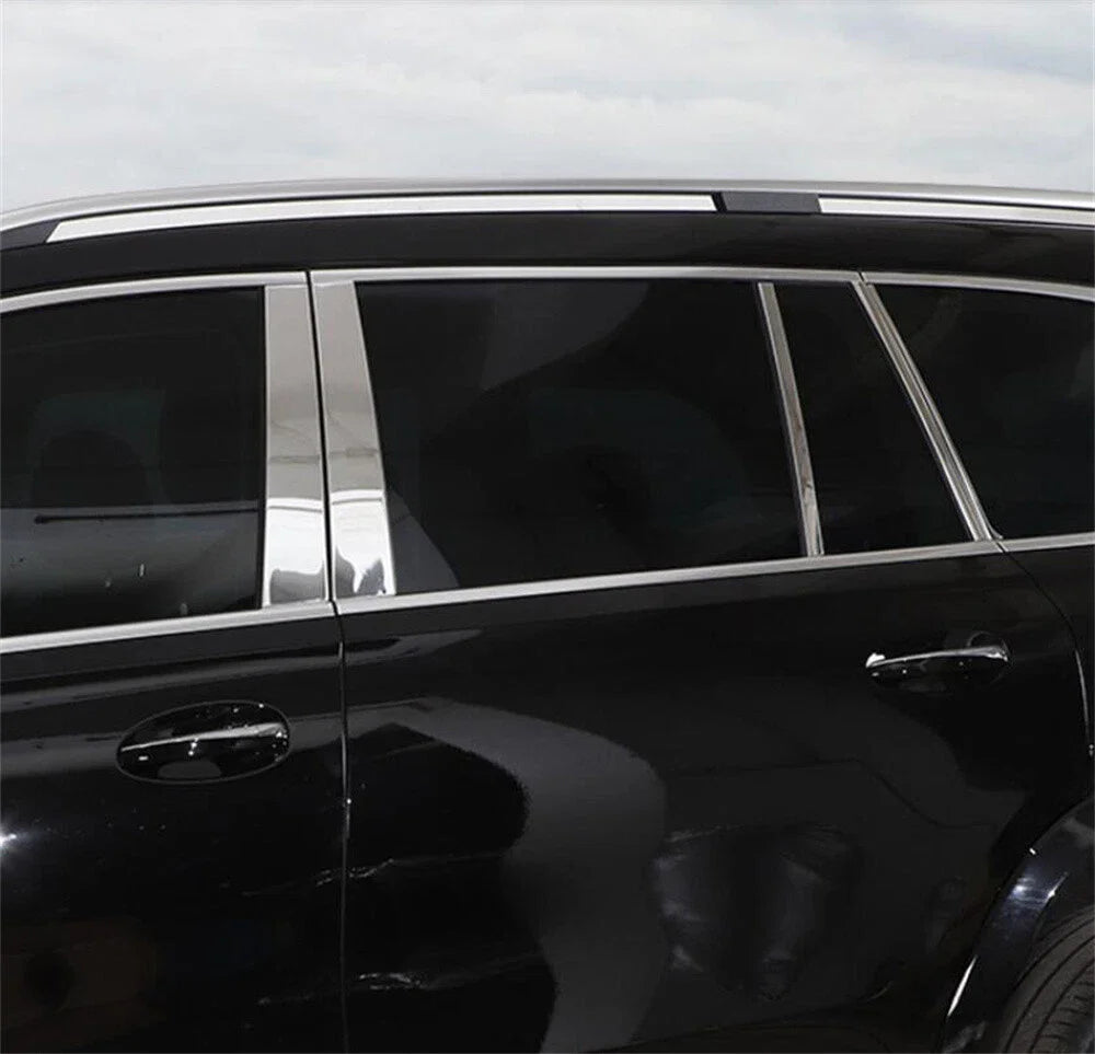 10× Alloy Window Pillar Posts Panel Door Trim for Benz GLE GLS Class X167 (2020–2022)