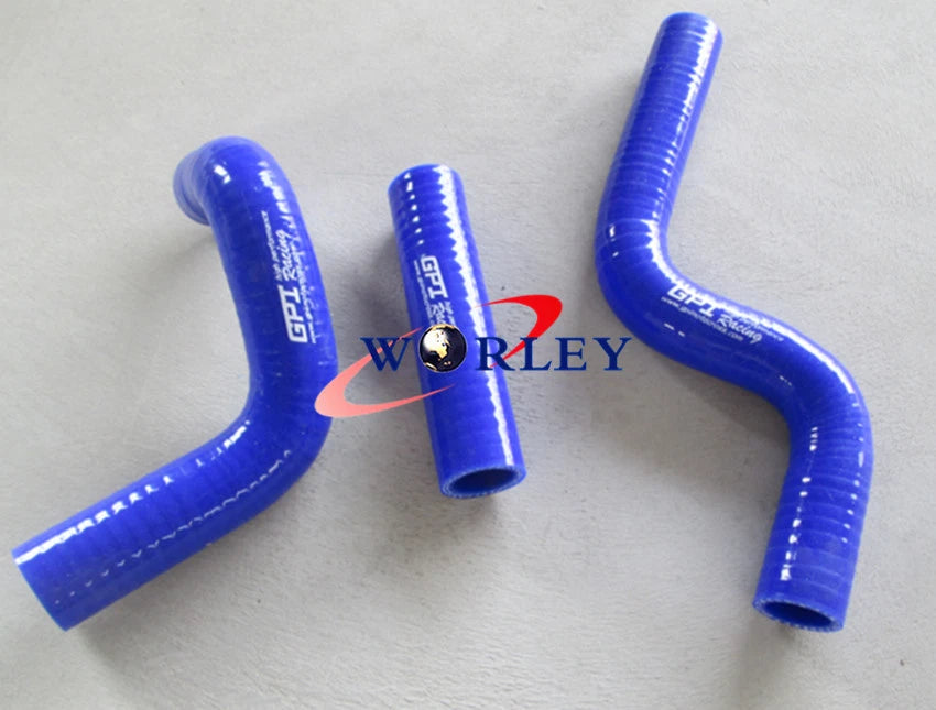 Silicone Radiator Hoses Kit for Kawasaki KX85 KX80 KX100 (1998–2013) Blue