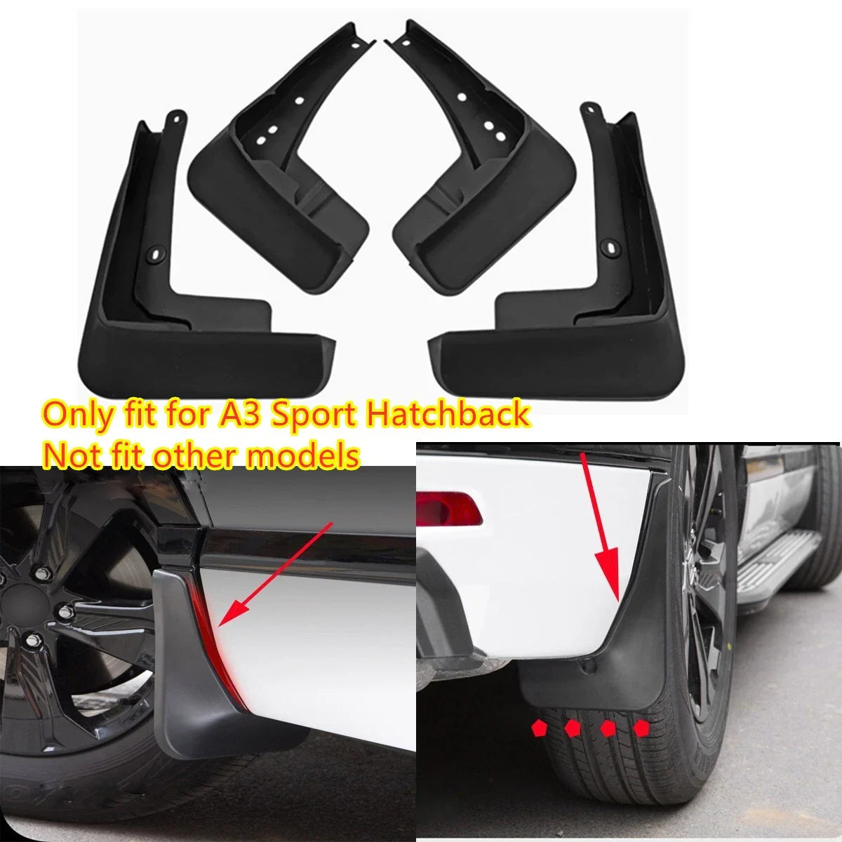 Mud Guards for Audi A3 Sport Hatchback (2021–2026)