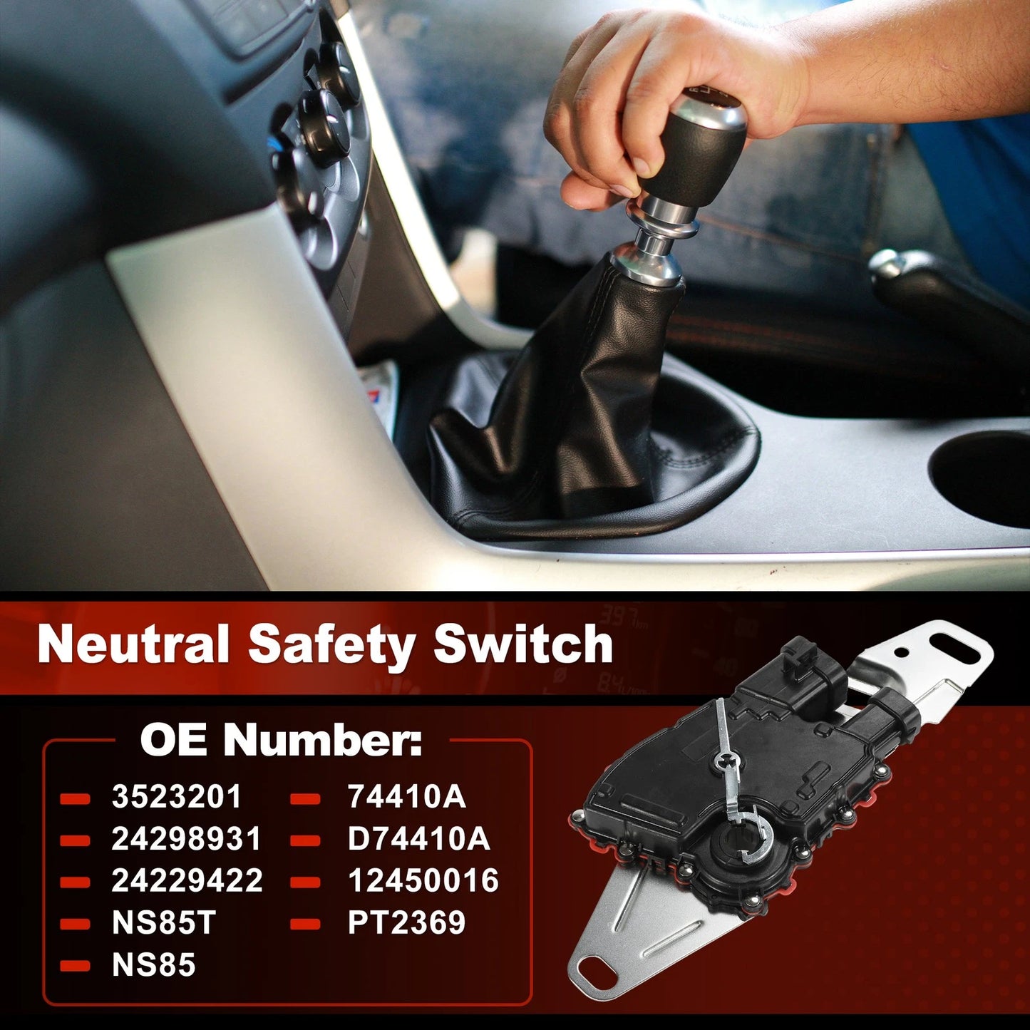Neutral Safety Switch with Wire for Cadillac Chevy GMC 4L60E 4L80E