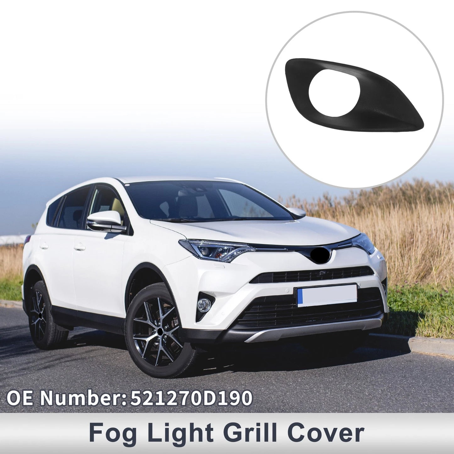 Fog Light Grill for Toyota Yaris (2007–2013) No. 521270D190
