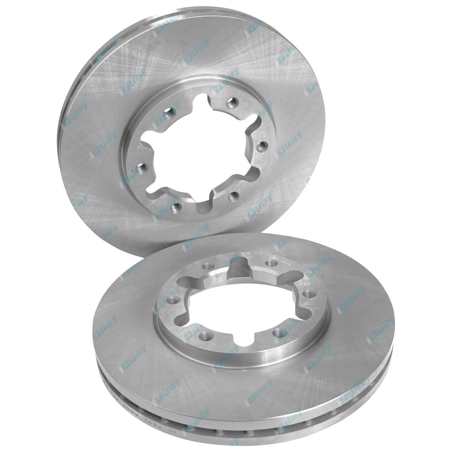 2 Front Disc Brake Rotors for Nissan Patrol GU Y61 4x4 1997 to 2016 incl Safari