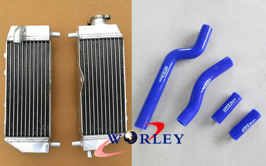 Aluminum Radiator + RE Hose for Yamaha YZ250 2-Stroke (2002-2013)