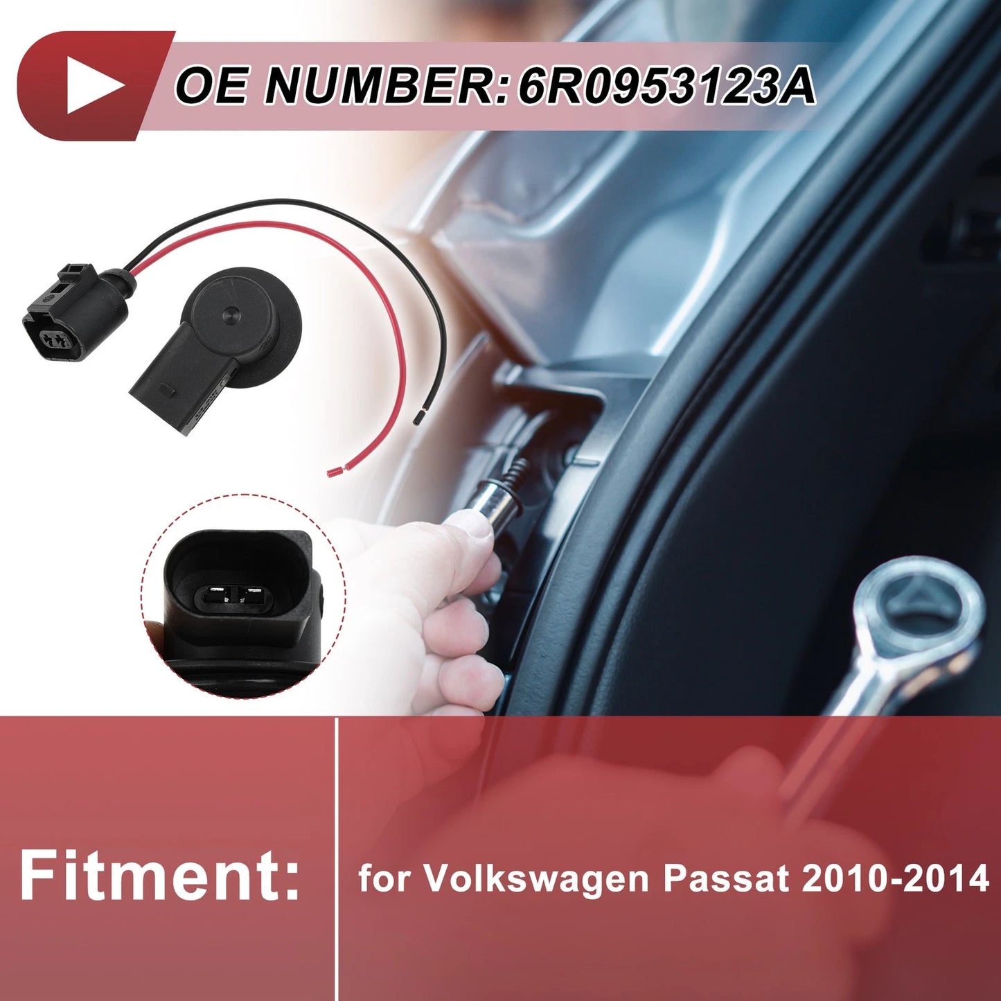 Set of 1 Turn Signal Light Socket Wiring for Volkswagen Passat (2010–2014) No. 6R0953123A