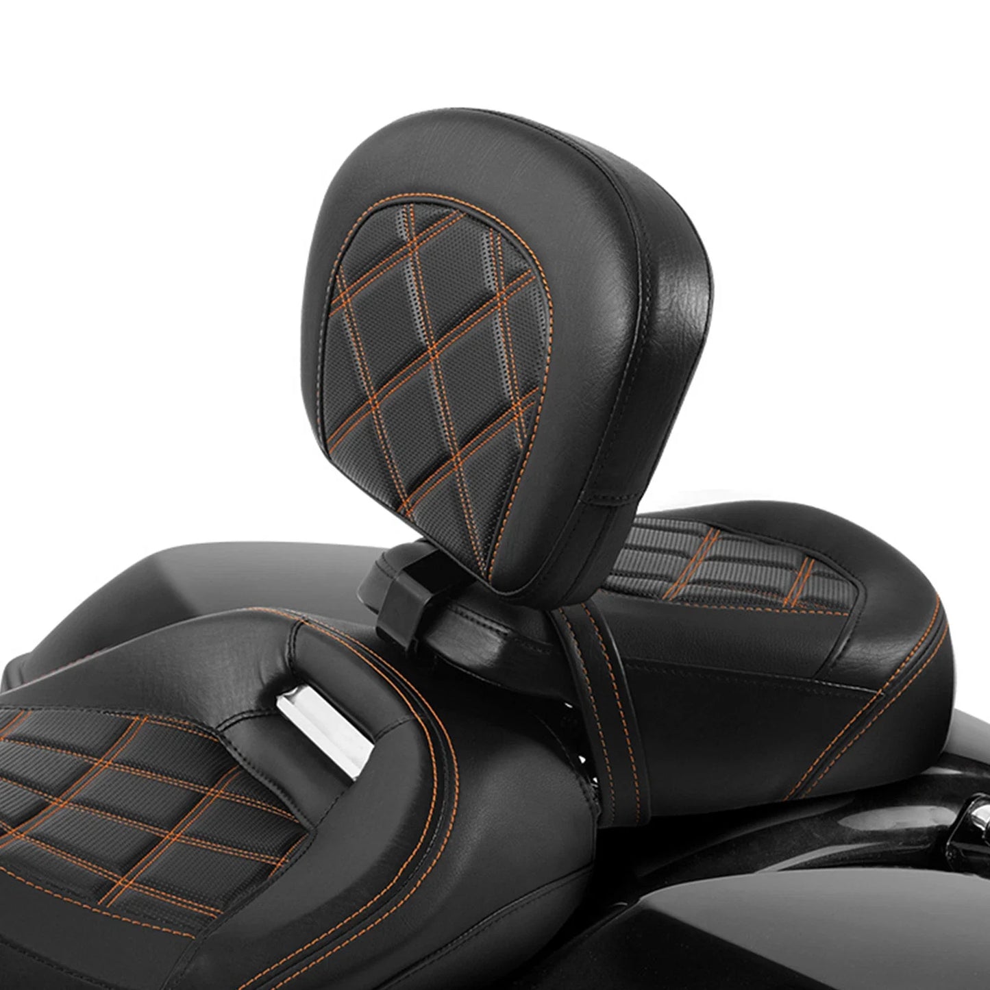 Front Backrest Pad for Harley Touring Road Glide 2009-2023 Black