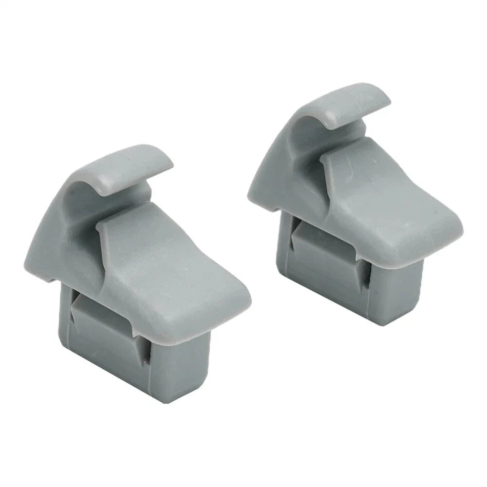 Car Sun Visor Holder Clips Grey for Lancer, Outlander (2007-2017)