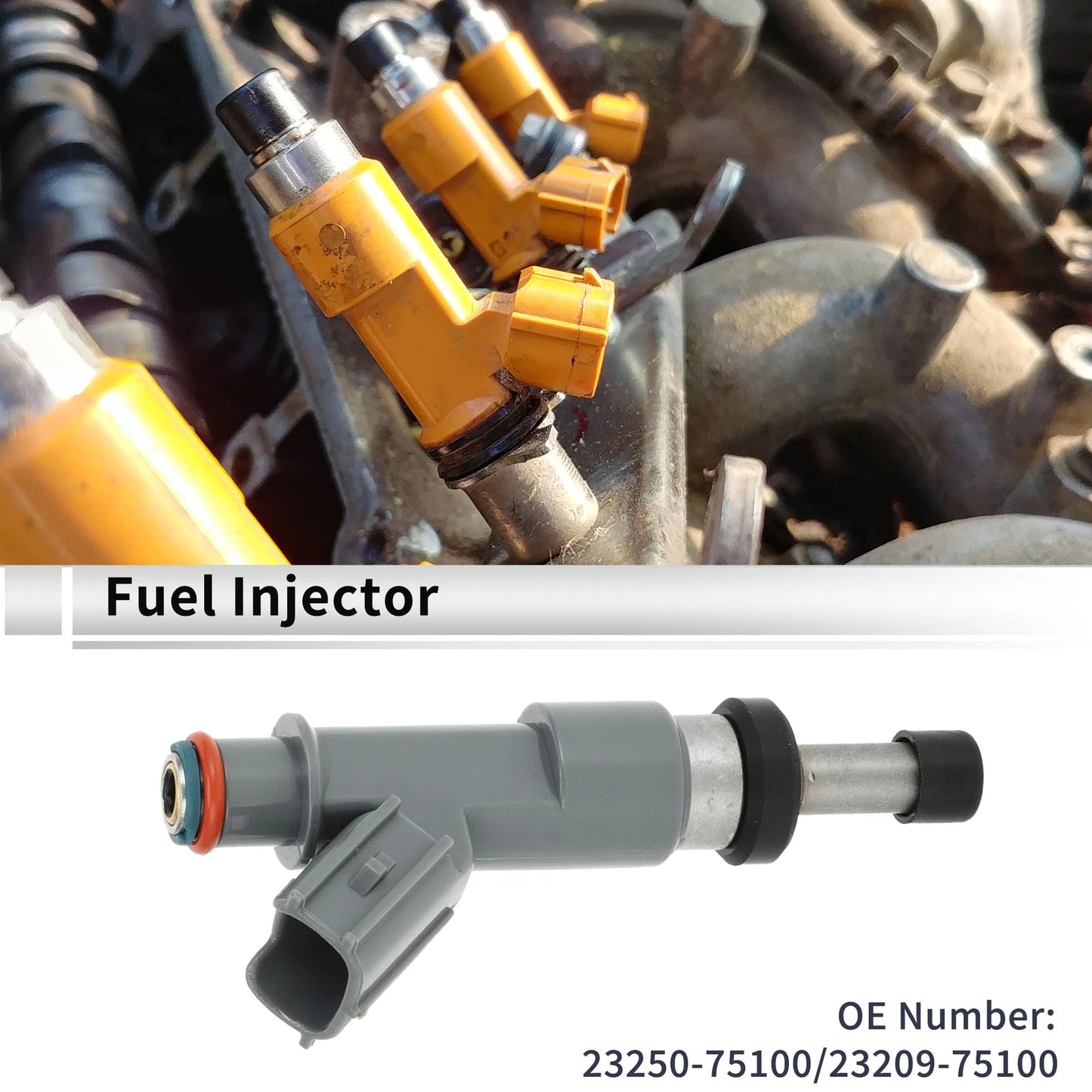 Fuel Injector No. 23250-75100/23209-75100 for Toyota Tacoma 2.7L (2005–2016)