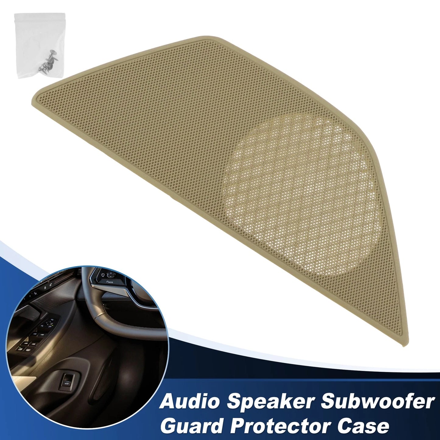 Speaker Grills Cover for BMW 5 Series (2010–2017) Right Door Plastic Cream