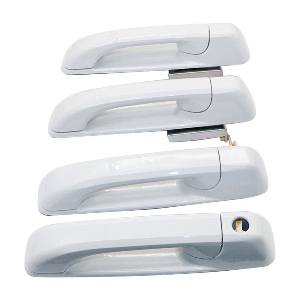 Bright White Door Handles for Dodge Ram 1500 2500 3500 - 4x