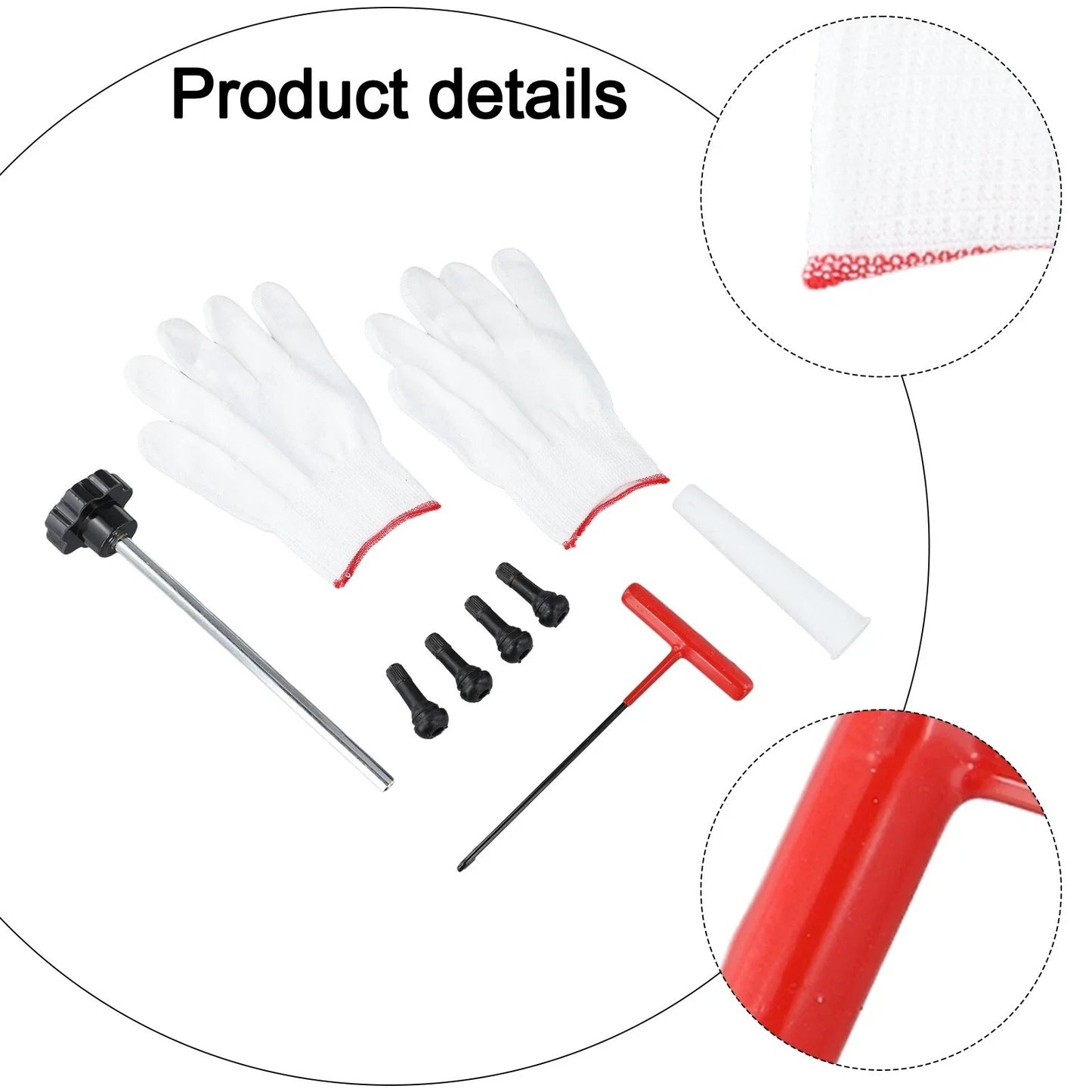 7 Piece Tire Valve Change Tools for Vehicle