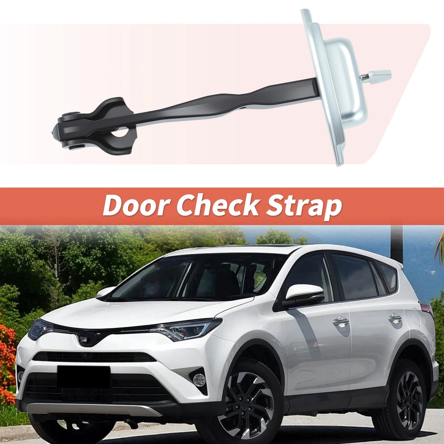 Set of 2 Rear LH RH Door Check Strap Limiter for Toyota RAV4 (2014–2018) 686300R030/6863042040