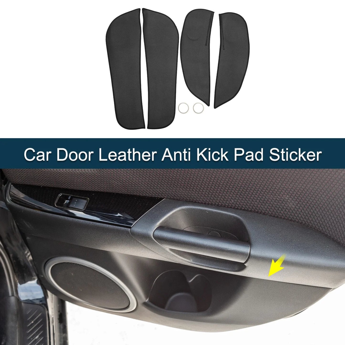 Anti Kick Pad Sticker for BMW 1 Series (2017 - 2023) Black