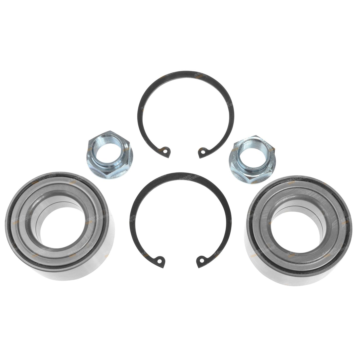 2X Front Wheel Bearing Kits for Honda Civic (1987–2000) 38mm ID