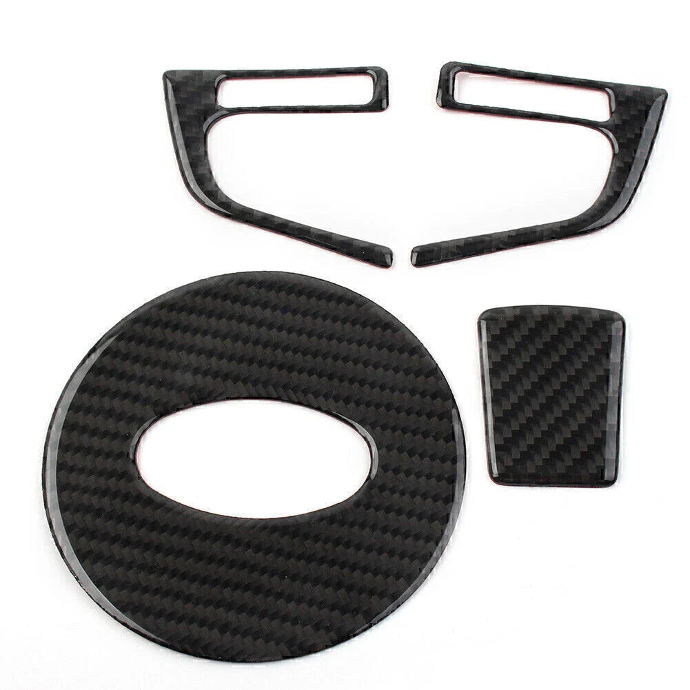 4 Pcs Carbon Fiber Steering Wheel Covers for Subaru Forester (2013-2018)