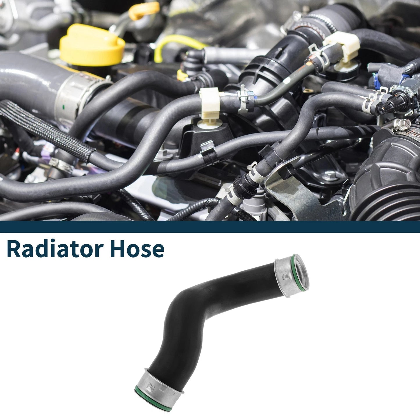 Radiator Hose for Audi A3 1.9 TDI (2000–2003) No. 1J0145822E Black