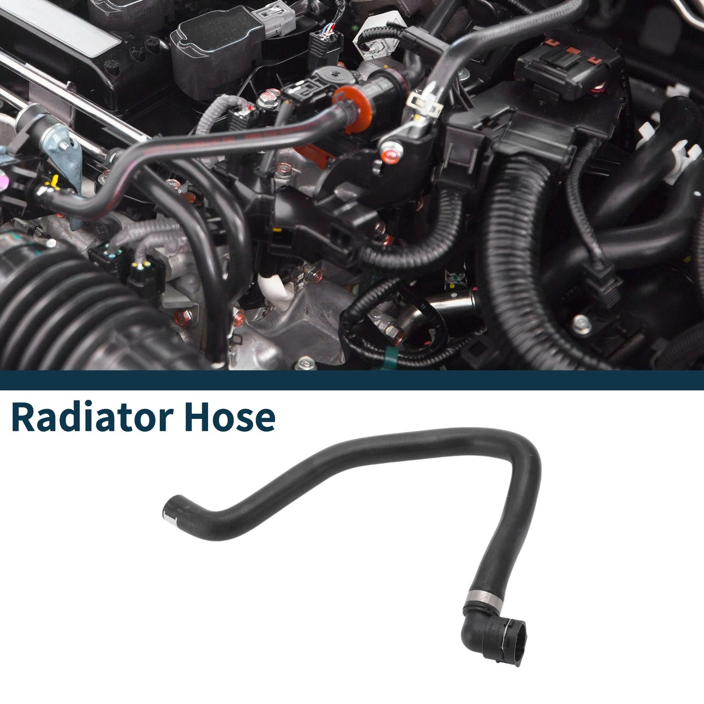 Radiator Hose Warm Air Inlet Pipe for Audi A4 (1995–2001) Rubber Black