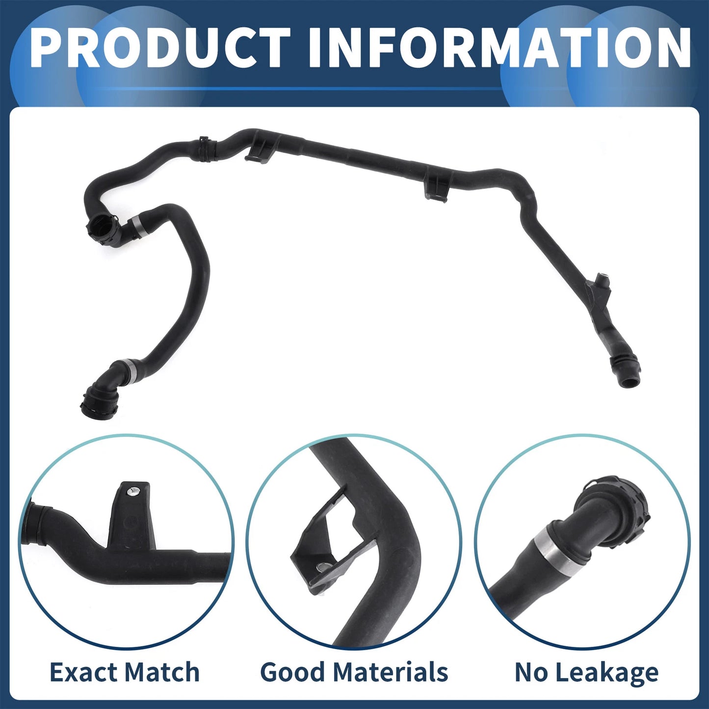 Radiator Hose for BMW 135i 335i 3.0L (2007–2010) No. 17127548229
