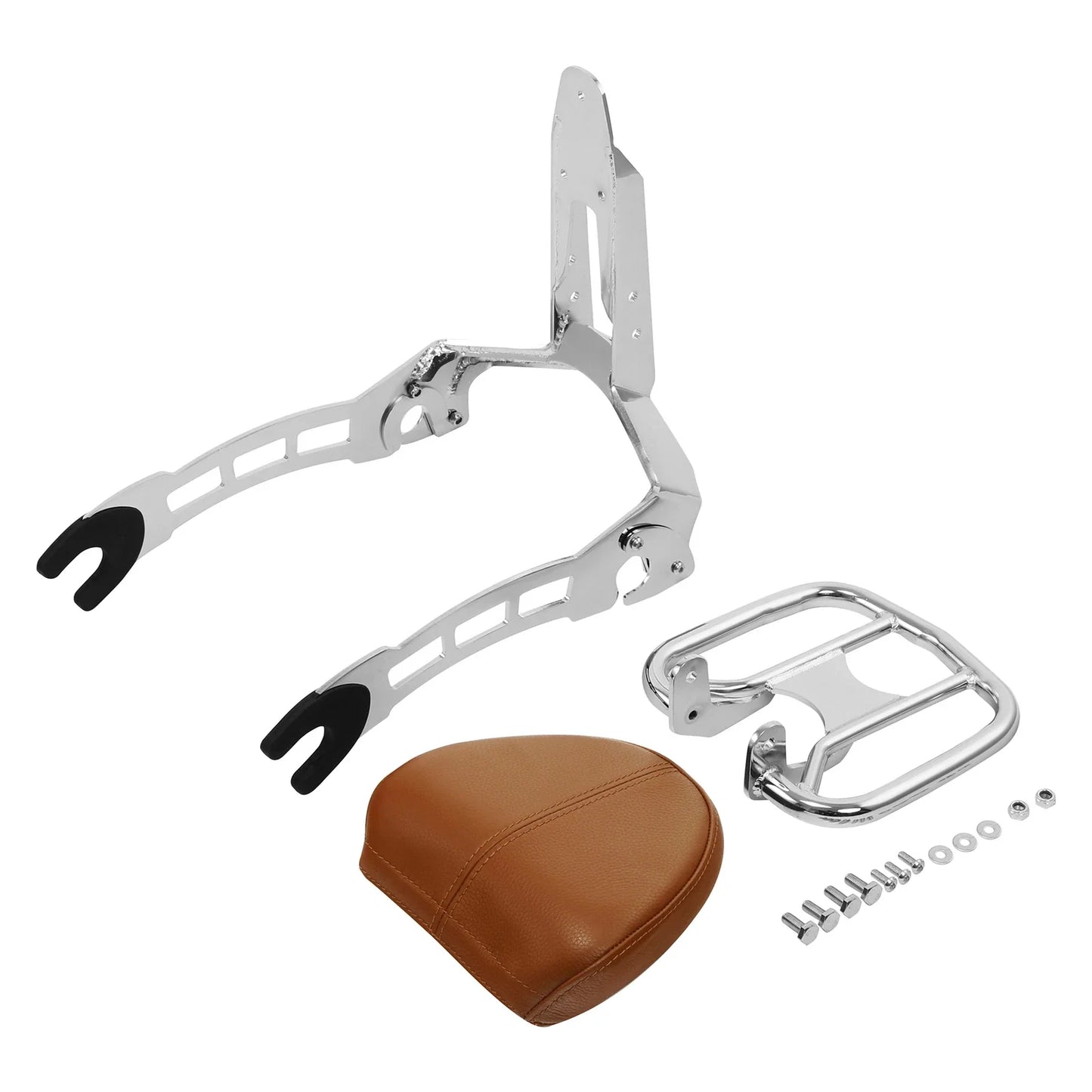 Sissy Bar Backrest Pad & Luggage Rack Spools for Indian Scout (2015-2024)