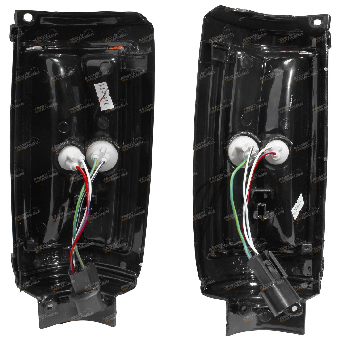Set of 2 Black Front Corner Lights for Mitsubishi Triton (1986–1996)