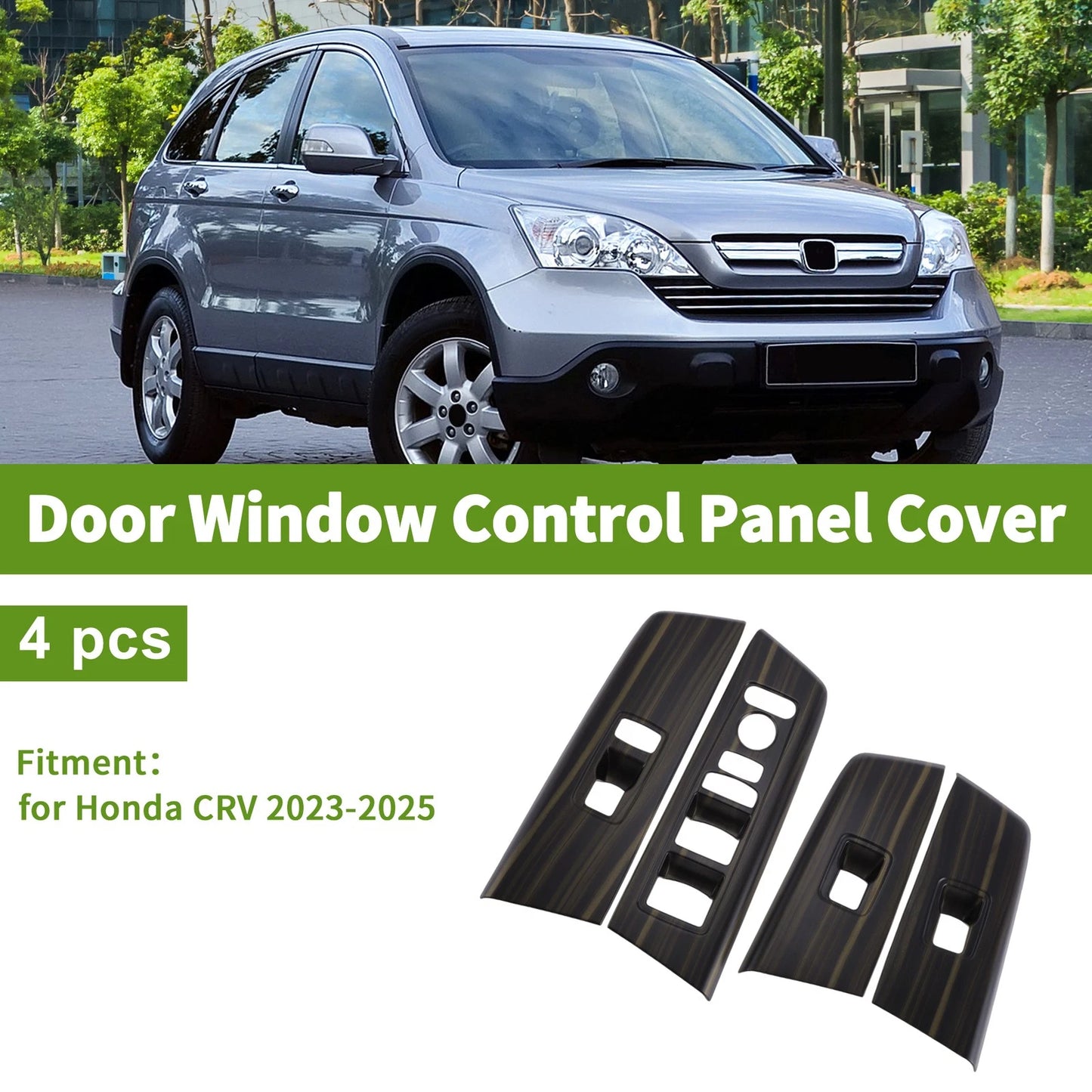 4Pcs Window Switch Bezel Cover for Honda CR-V (2023–2025)