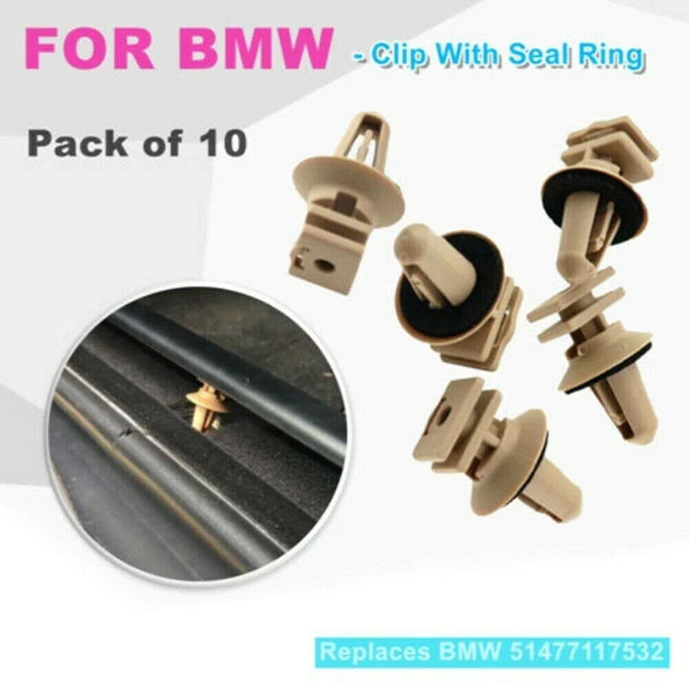 Trims On Sill & Door Entrance Plastic Clips 10/Set Interior Trim