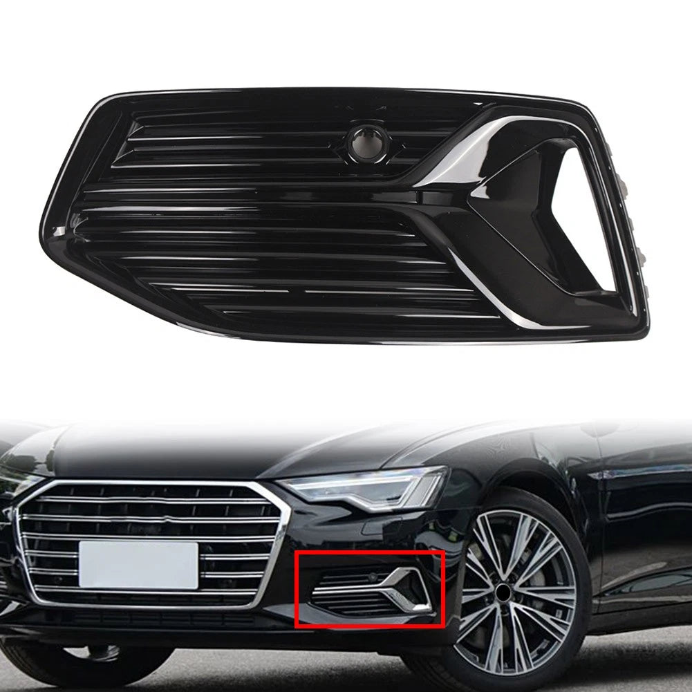 1 Pair Front Bumper Fog Light Grille Cover for Audi A3 8P (2009–2012)