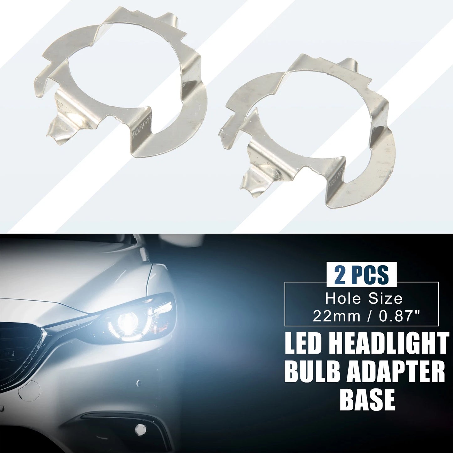 H7 LED Headlight Adapter Clip for Mercedes Benz B Class G ML Series (Pack of 2)