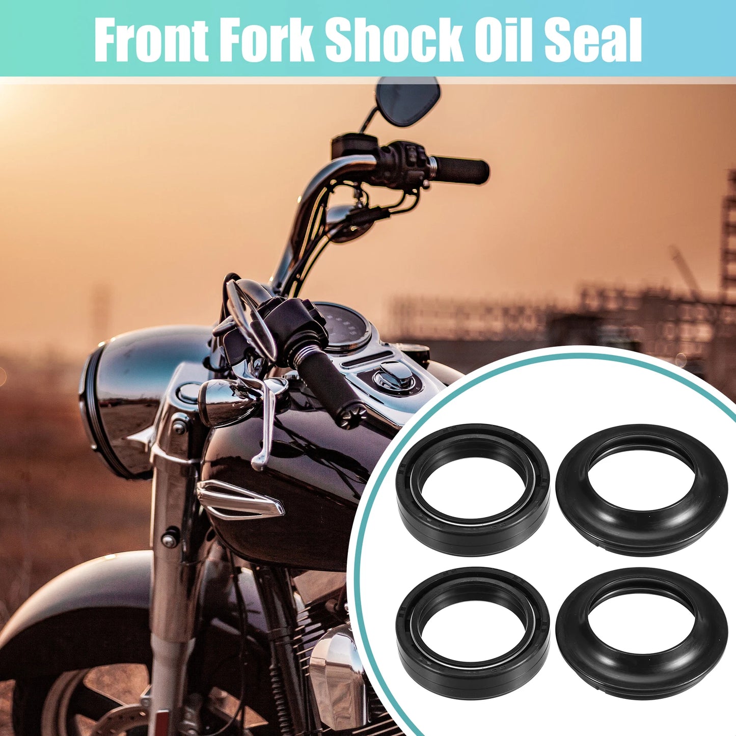 Set of 2 Fork Shock Oil Seals for BMW R850 (35x48x11mm)