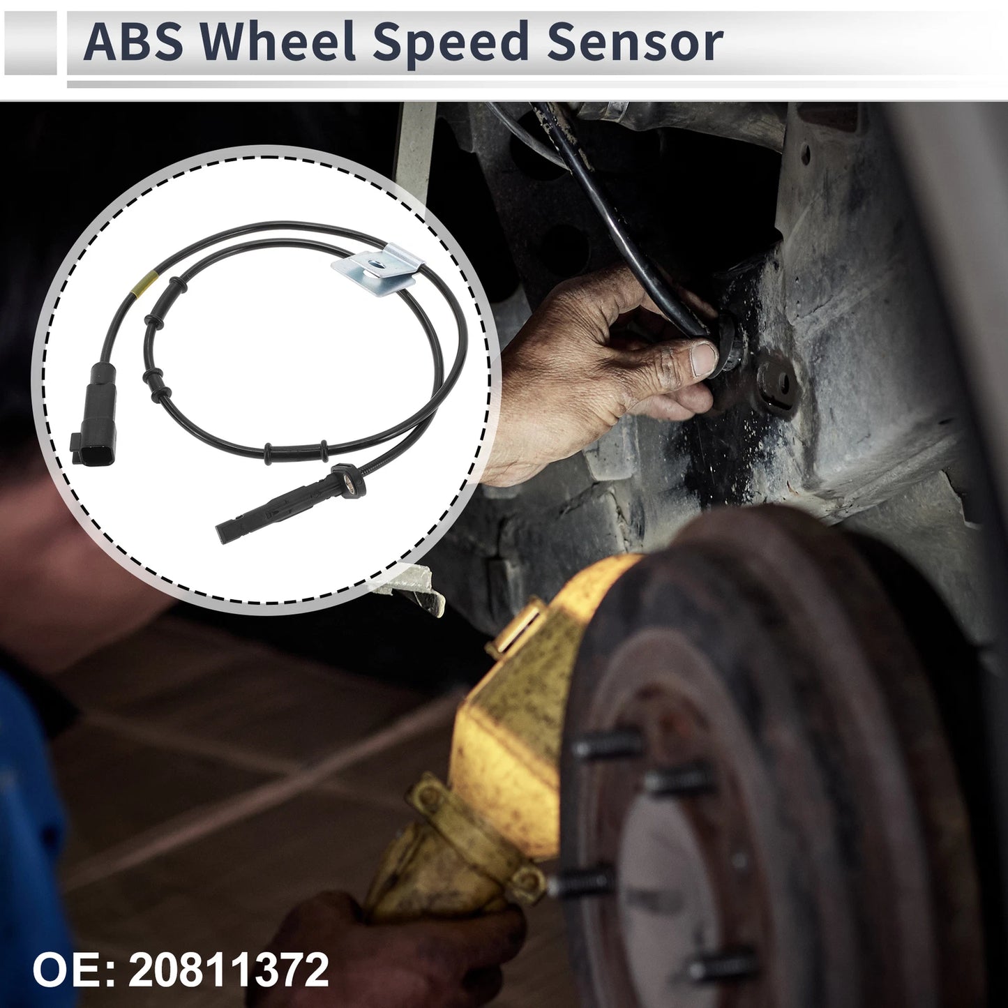 ABS Wheel Speed Sensor Front Left for Chevrolet Equinox (2010–2017)