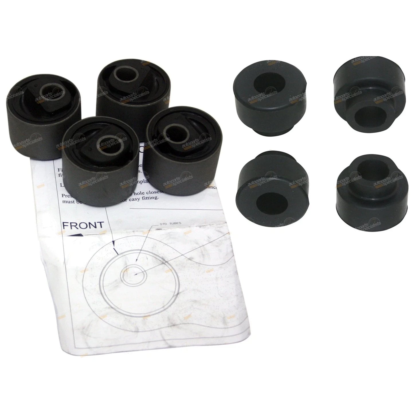 Radius Arm Castor Correction Rubber Bush Kit for Maverick DA 4x4 (1988 - 1994)