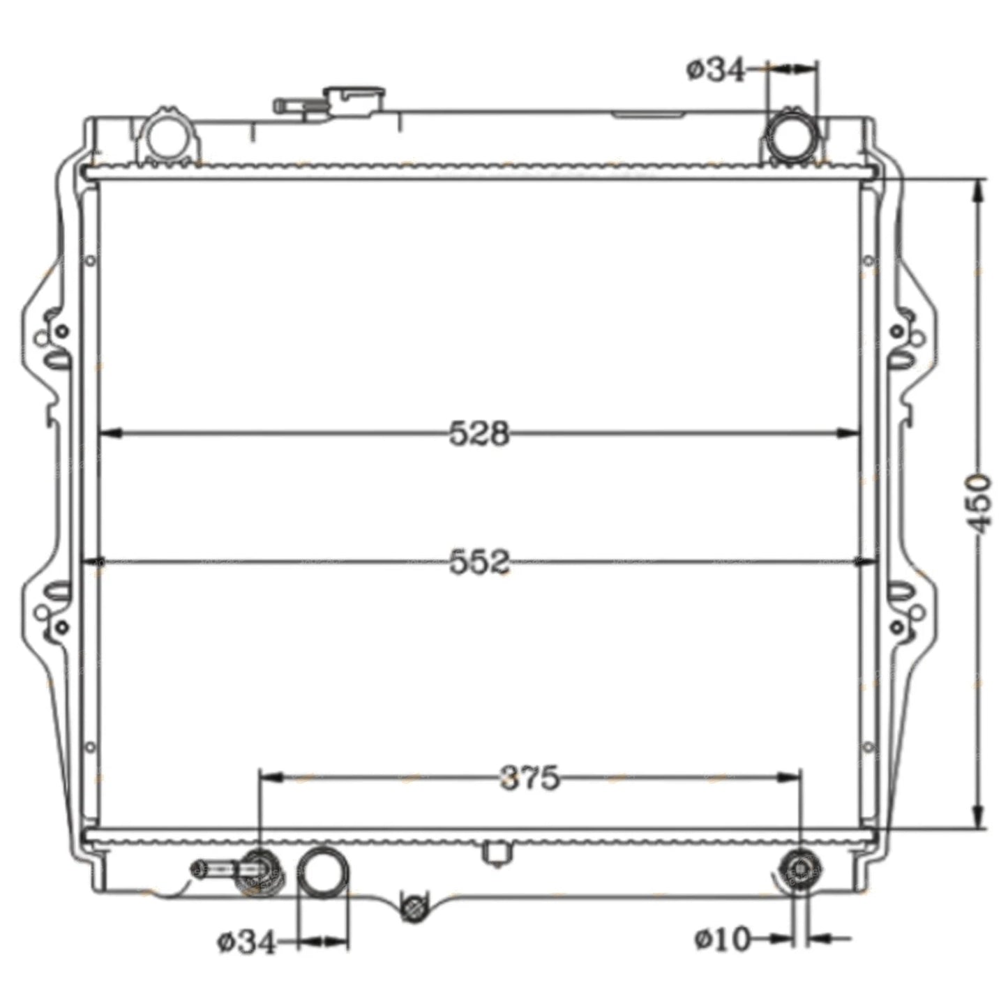 Radiator for Hilux RZN149R RZN154R (1997–2005)
